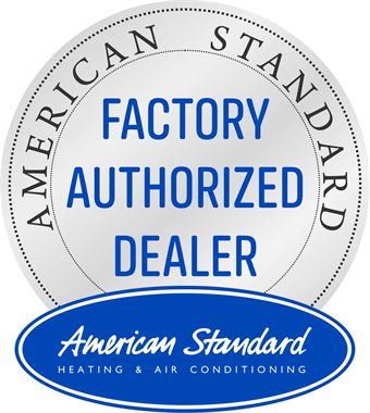 American Standard Factory Authorized Dealer badge.
